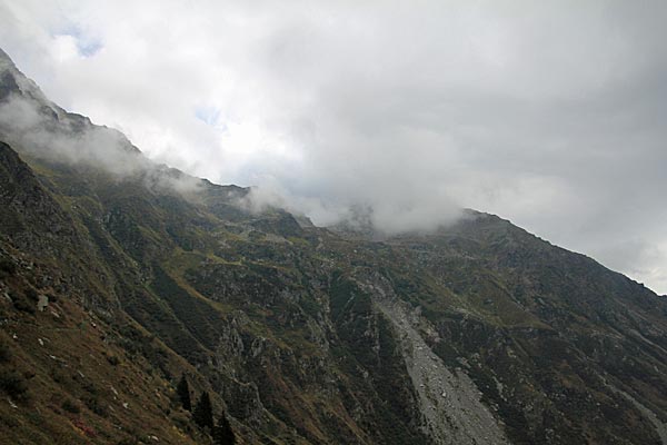 Steilwand am Piz Motton