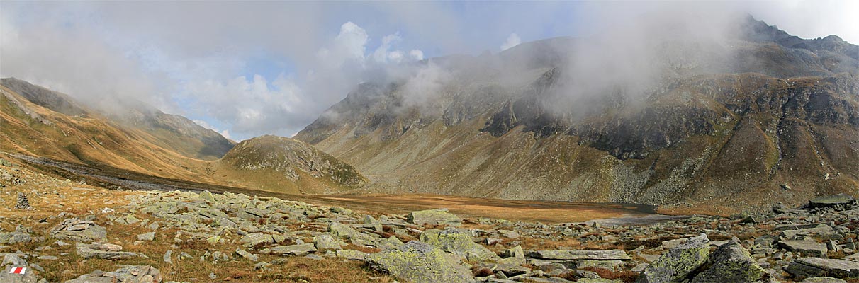 Pian Grand und Motta de Caslasc mit Piz de la Lumbreida