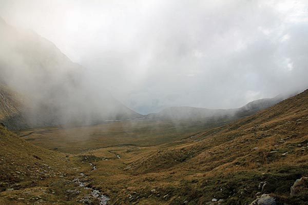 Blick hinab auf Pian Grand