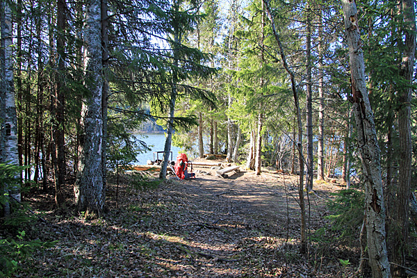 Rastplatz am Högforstjärnen