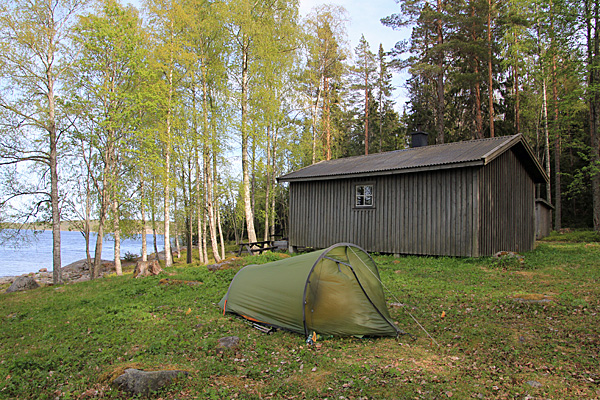 Zelten an der Bodviken-Hütte