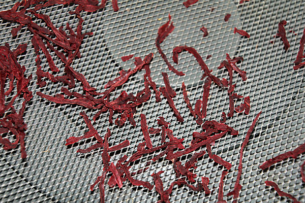 Rote Beete nach dem Dörren