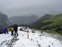 Abstieg von der Station Eigergletscher