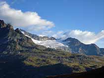 Blick zum Rothorngletscher