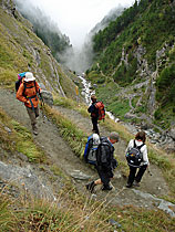 Abstieg nach Zermatt