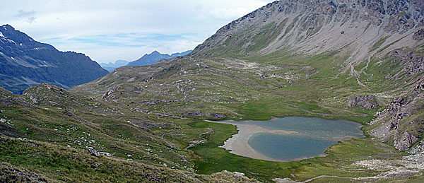 Blick über die Lac de Tsofeiret Ebene