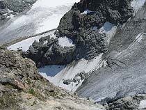 Gletscherzunge unterhalb der Cabane des Vignettes
