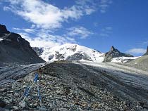 Haut Glacier d'Arolla mit Blick auf den Mont Brule