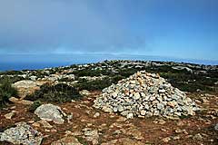 Steinhaufen am Mirador d'en Josep Sastre