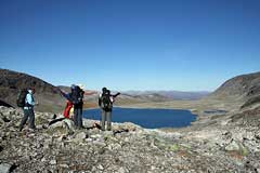 Wegplanung am See 1090 im Čáihnavággi