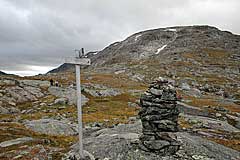 Wegweiser wie am Sillesčorru