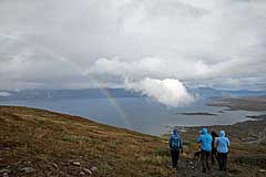 Regenbogen über dem Torneträsk