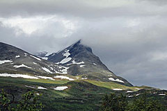 Der Gipfel des Bielloriehppe ist in den Wolken