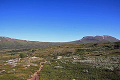 Blick zum Pårka-Pass