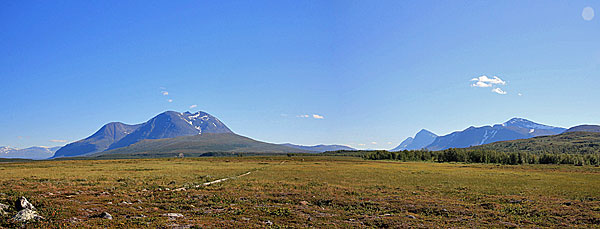 Áhkka und Sarek-Gipfel