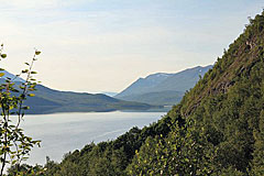 Aufstieg am Nord-Ufer des Teusajaure