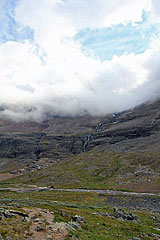 Wolken am Skárttoaivi im Láddjuvággi