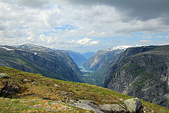 Blick in des Simadal und zum Eidfjord vom Storhaugen