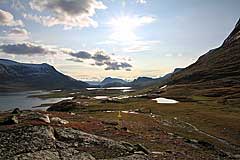 Blick vom See bei Áhpparbohki