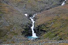 Wasserfall des Bálgatjåhkå