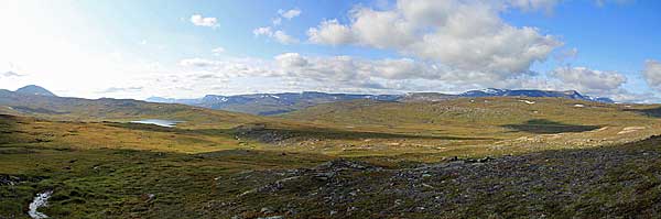 Blick zum Vássjájávrátja