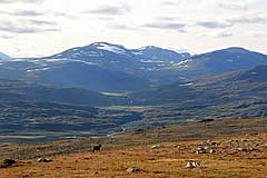 Blick zum Kierkevare-Massiv