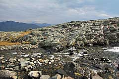 Furt vom Fluss vom Málmmatjåhkkå