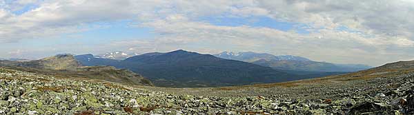 Blick ins Tjuoldavágge mit Tjuollda