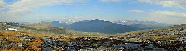 Blick ins Tjuoldavágge mit Tjuollda