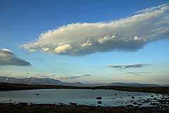 Abendstimmung am See auf dem Vállevárre