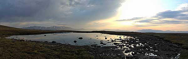 Morgenstimmung am See auf dem Vállevárre