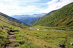 Blick zum Bahnhof Tiefenbach DFB