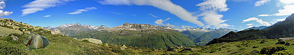 Blick auf die Gotthard-Gruppe