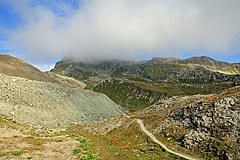 Blick zurück Pass Forcellina