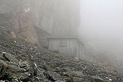 Hütte im Val Grevasalvas