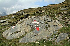 Wegweiser im Val Vignun