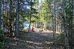 Rastplatz am Högforstjärnen