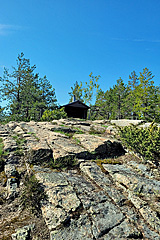 Windschutzhütte auf dem Fäberget