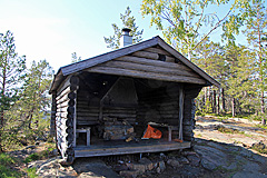 Windschutzhütte auf dem Fäberget