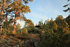 Zelt auf dem Fäberget