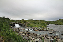 Hängebrücke über den Iselva