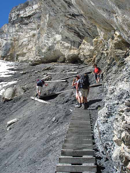 Aufstieg zur Blümlisalphütte
