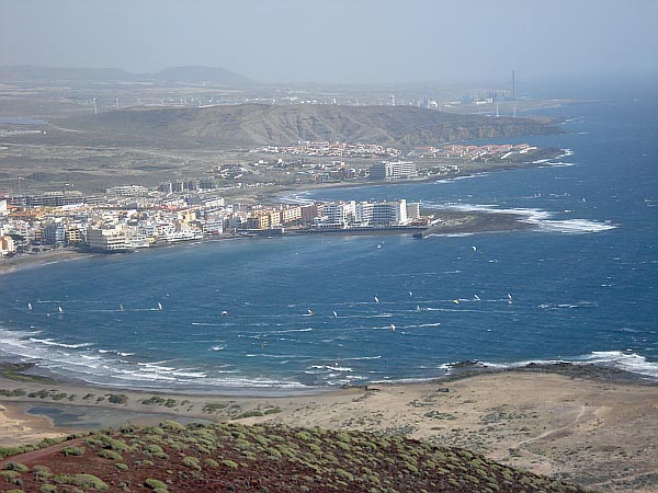 Kitesurfer vor El Medano