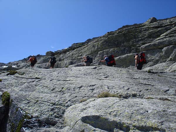 Aufstieg zum Monte Moropass