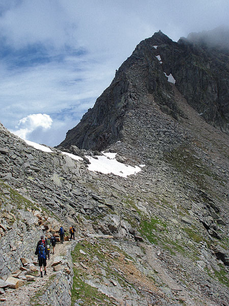 Auf der Südseite des Pass Colle del Turlo