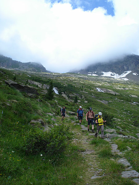 Abstieg vom Pass Colle del Turlo