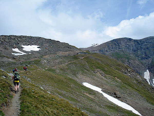 Aufstieg zum Colle Superiore delle Cime Bianche