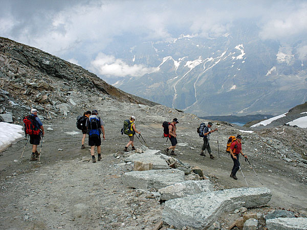 Abstieg zum Lago Cime Bianche