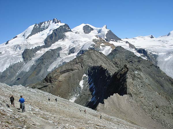 Abstieg vom Oberrothorn