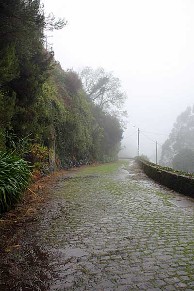 Strasse zum Wasserkraftwerk Calheta